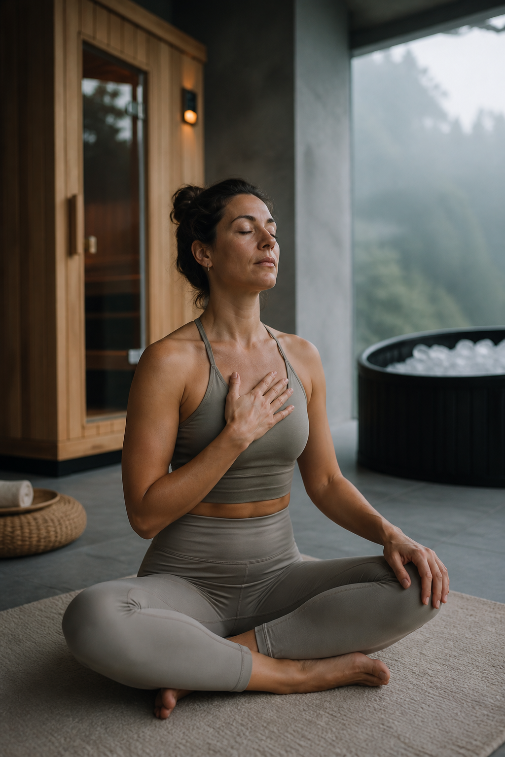 Yoga and breathwork session
