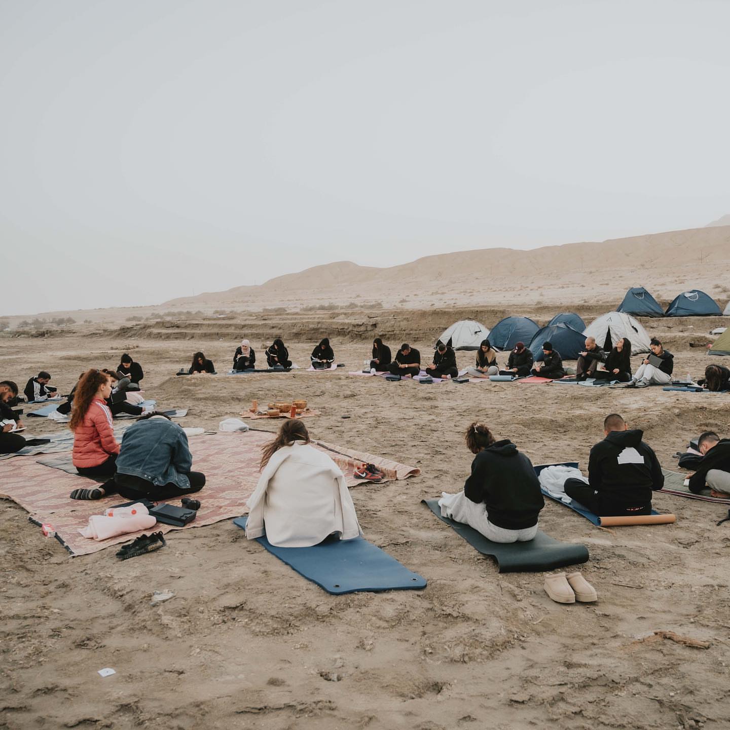 Aerial yoga practice